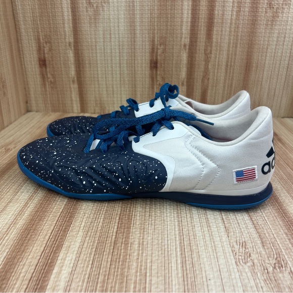Adidas Shoes Men Size 10 Court X 15.2 Collegiate Navy White USA Flag Logo AQ2523 main image 5